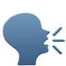 Speaking head icon